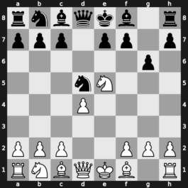 B04g - 4…dxe5 5.Nxe5 g6 - Modern Larsen