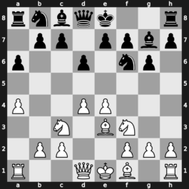 B08h - 4…Bg7 5.Be3 a6 6.a4 - Classical [+0.50]