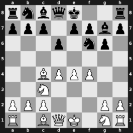 B09c - 4…Bg7 5.Bc4 - Austrian Ljubojevic Variation [+0.05]