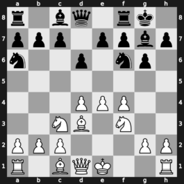 B09l - 4…Bg7 5.Nf3 O-O 6.Bd3 Na6 - Austrian [+0.83]