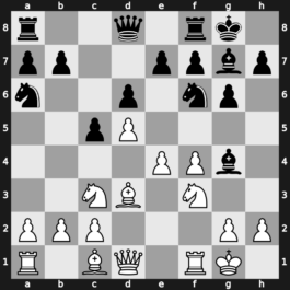 B09n - 4…Bg7 5.Nf3 O-O 6.Bd3 Na6 7.O-O c5 8.d5 Bg4 - Austrian