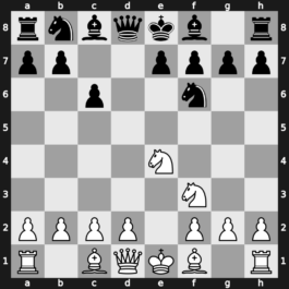 B10v - 2.Nc3 d5 3.Nf3 dxe4 4.Nxe4 Nf6 - Two Knights [+0.33]