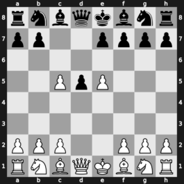 B12j - 2…d5 3.e5 c5 4.dxc5 - Advance [+0.27]