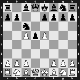 B12k - 2…d5 3.e5 c5 4.dxc5 Nc6 - Advance [+0.38]