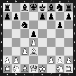 B13g - 3…cxd5 4.Bd3 Nc6 5.c3 g6 - Exchange [+0.39]