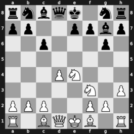 B15m - 3…g6 4.Nf3 Bg7 5.h3 dxe4 6.Nxe4 - Gurgenidze: [+0.27]
