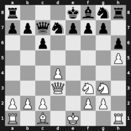 B19m - 7…Nd7 8.h5 Bh7 9.Bd3 Bxd3 10.Qxd3 Qc7 - Classical Spassky [+0.48]