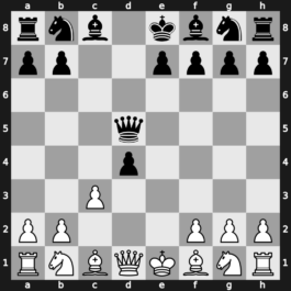 B22f - 2…d5 3.exd5 Qxd5 4.d4 cxd4 - Alapin