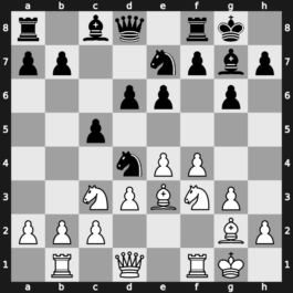 B25u - 6.f4 e6 7.Nf3 Nge7 8.O-O O-O 9.Be3 Nd4 10.Rb1 - Closed e6: [-0.42]