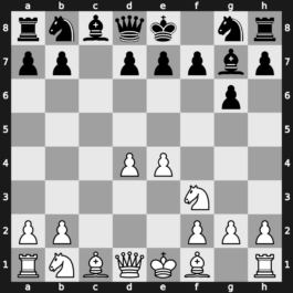 B27h - 2…g6 3.c3 Bg7 4.d4 cxd4 5.cxd4 - Hungarian [+0.63]