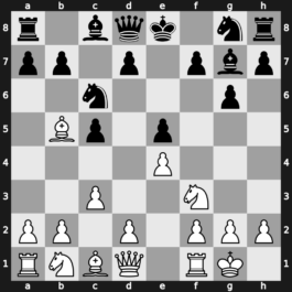 B31i - 4.O-O Bg7 5.c3 e5 - Rossolimo [+0.32]