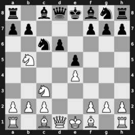 B32p - 3…cxd4 4.Nxd4 e5 5.Nb5 d6 6.N1c3 - Loewenthal Kalashnikov [+0.17]