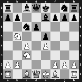 B32v - 3…cxd4 4.Nxd4 e5 5.Nb5 d6 6.c4 Be7 7.N1c3 - Loewenthal Kalashnikov [+0.42]