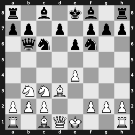B33c - 5.Nc3 Qb6 6.Nb3 e6 7.Bd3 - Open [+0.50]