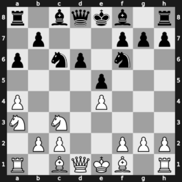 B33g - 5.Nc3 e5 6.Ndb5 d6 7.a4 a6 8.Na3 - Pelikan