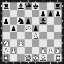 B33n - 5.Nc3 e5 6.Ndb5 d6 7.Bg5 a6 8.Na3 b5 9.Nd5 Be7 10.Bxf6 Bxf6 11.c3 - Pelikan Chelyabinsk [+0.12]