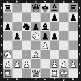 B33y - 5.Nc3 e5 6.Ndb5 d6 7.Bg5 a6 8.Na3 b5 9.Bxf6 gxf6 10.Nd5 f5 11.Bd3 Be6 12.O-O - Pelikan Sveshnikov [+0.11]