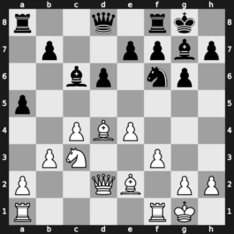 B38z - 6…Nf6 7.Nc3 O-O 8.Be2 d6 9.O-O Bd7 10.Qd2 Nxd4 11.Bxd4 Bc6 12.f3 a5 13.b3 - Maroczy Bind [+0.46]