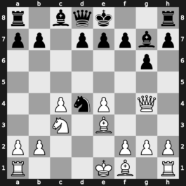 B39c - 8.Qxg4 Nxd4 - Maroczy Bind Breyer