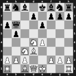 B43e - 5…b5 6.Bd3 Qb6 - Kan [+0.40]