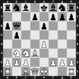 B43f - 5…b5 6.Bd3 Qb6 7.Nb3 - Kan [+0.39]