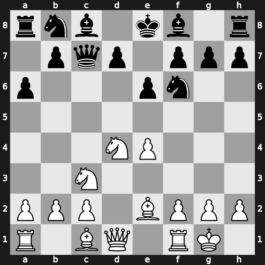 B43l - 5…Qc7 6.Be2 Nf6 7.O-O - Kan [+0.27]