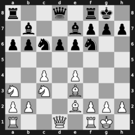 B44y - 5.Nb5 d6 6.c4 Nf6 7.N1c3 a6 8.Na3 Be7 9.Be2 O-O 10.O-O b6 11.Be3 Bb7 - Taimanov Szen Hedgehog [+0.26]