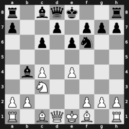 B44f - 5.c4 Nf6 6.Nc3 Bb4 7.Nxc6 bxc6 - Taimanov [+0.09]