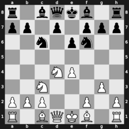 B45g - 5…Nf6 6.g3 [-0.13]
