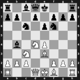 B45i - 5…Nf6 6.Be3 Bb4 - Taimanov Four Knights [-0.09]