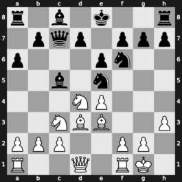 B48u - 6…a6 7.Bd3 Nf6 8.O-O Ne5 9.h3 Bc5 - Taimanov [+0.22]