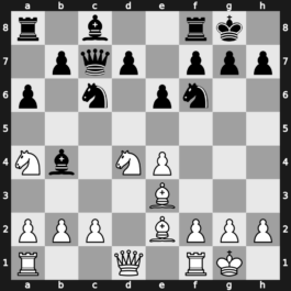 B49k - 7…Nf6 8.O-O Bb4 9.Na4 O-O - Taimanov [+0.49]