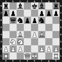 B57l - 6…Qb6 7.Nb3 e6 8.Bf4 - Sozin Benko [+0.35]