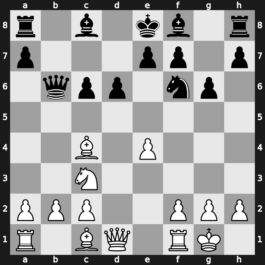 B57h - 6…Qb6 7.Nxc6 bxc6 8.O-O g6 - Sozin Benko [+0.12]