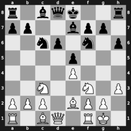 B58l - 6…e5 7.Nf3 h6 8.O-O Be7 9.h3 - Boleslavsky [+0.00]