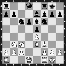 B59m - 7…Be7 8.O-O O-O 9.Be3 Be6 10.Bf3 - Boleslavsky [-0.15]