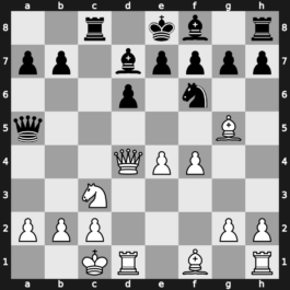 B61i - 7…Rc8 8.O-O-O Nxd4 9.Qxd4 Qa5 10.f4 - Richter-Rauzer Larsen Main Line [+0.63]