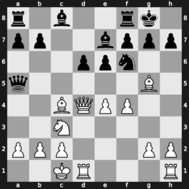 B65e - 10.Qxd4 Qa5 11.Bc4 - Richter-Rauzer