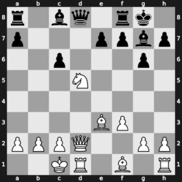 B76r - 8.Qd2 Nc6 9.O-O-O d5 10.exd5 Nxd5 11.Nxc6 bxc6 12.Nxd5 - Dragon Yugoslav d5: