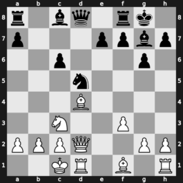 B76s - 8.Qd2 Nc6 9.O-O-O d5 10.exd5 Nxd5 11.Nxc6 bxc6 12.Bd4 - Dragon Yugoslav d5: