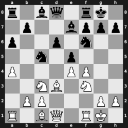 B93t - 6…e5 7.Nf3 Nbd7 8.a4 Be7 9.Bd3 O-O 10.O-O Nc5 - Najdorf [+0.01]