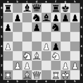 B93u - 6…e5 7.Nf3 Nbd7 8.a4 Be7 9.Bd3 O-O 10.O-O exf4 - Najdorf [+0.19]