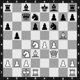B96l - 7…Nbd7 8.Qf3 Qc7 9.O-O-O b5 10.Bd3 - Najdorf [+0.09]