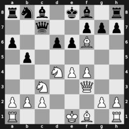 B96h - 7…Qc7 8.Qf3 b5 9.Bxf6 - Najdorf [+0.77]