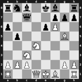 B96q - 7…b5 8.e5 dxe5 9.fxe5 Qc7 10.exf6 - Najdorf Polugaevsky