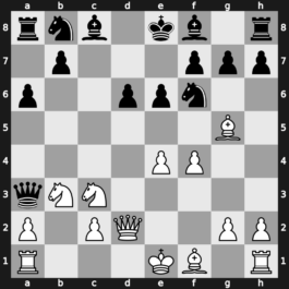 B97k - 8.Qd2 Qxb2 9.Nb3 Qa3 [-0.23]