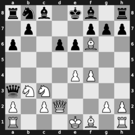 B97l - 8.Qd2 Qxb2 9.Nb3 Qa3 10.Bxf6 [-0.24]