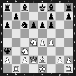 B97o - 8.Qd2 Qxb2 9.Rb1 Qa3 10.Bxf6 gxf6 11.Be2 Nc6 - Najdorf Poisoned Pawn [-0.34]