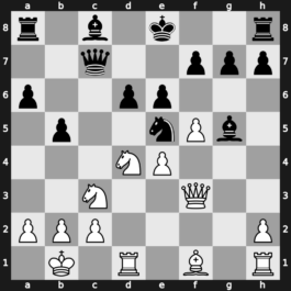 B99u - 10.g4 b5 11.Bxf6 Nxf6 12.g5 Nd7 13.f5 Bxg5+ 14.Kb1 Ne5 - Najdorf Modern Main Line [+0.80]
