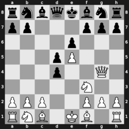 C02e - 3…c5 4.Qg4 cxd4 5.Nf3 - Advance Nimzowitsch Gambit [-1.03]